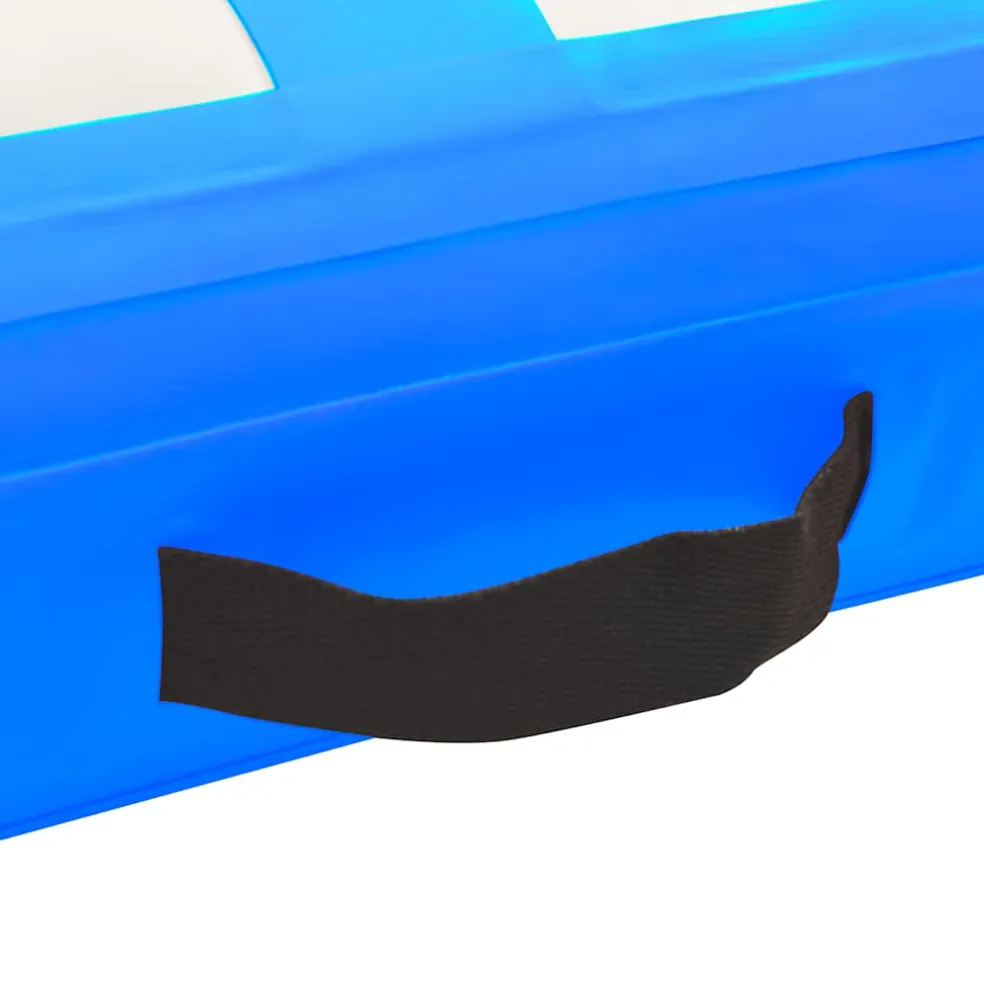 vidaXL Gymnastiekmat met pomp opblaasbaar 60x100x15 cm PVC blauw