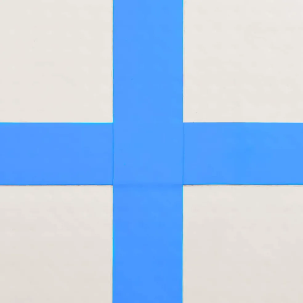 vidaXL Gymnastiekmat met pomp opblaasbaar 60x100x15 cm PVC blauw