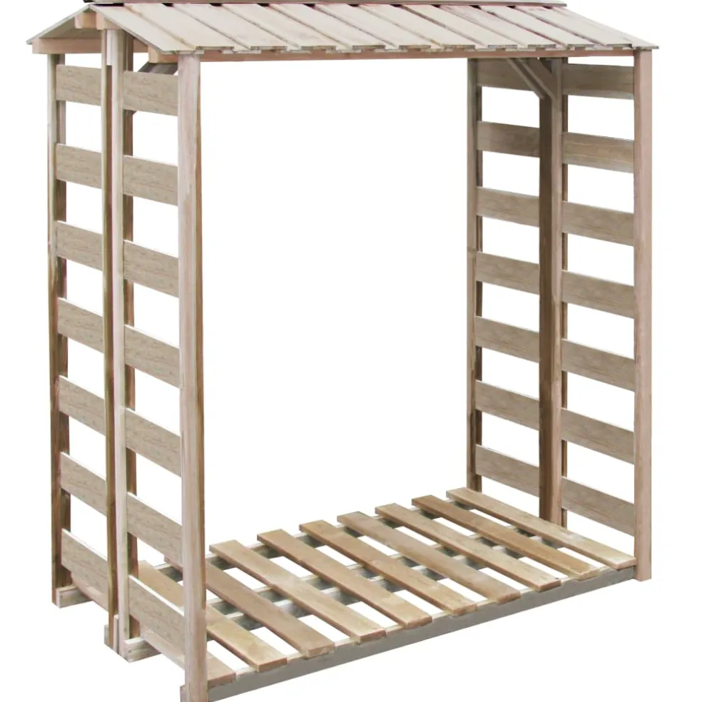vidaXL Haardhoutopslag 150x90x176 cm geïmpregneerd grenenhout