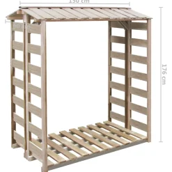 vidaXL Haardhoutopslag 150x90x176 cm geïmpregneerd grenenhout