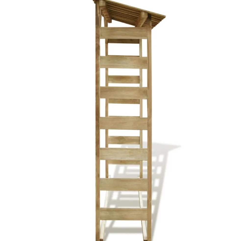 vidaXL Haardhoutopslag 150x44x176 cm geïmpregneerd grenenhout