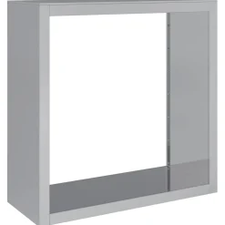 vidaXL Haardhoutrek 100x40x100 cm gegalvaniseerd staal