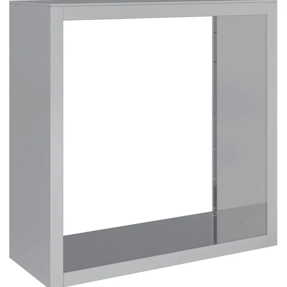vidaXL Haardhoutrek 100x40x100 cm gegalvaniseerd staal
