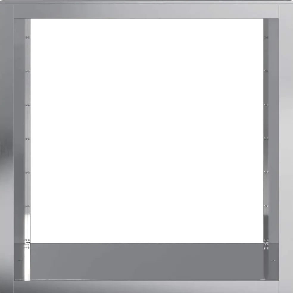 vidaXL Haardhoutrek 100x40x100 cm gegalvaniseerd staal