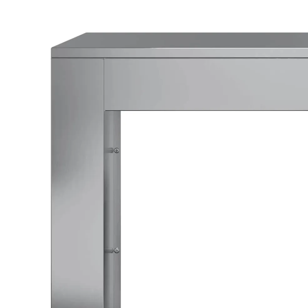 vidaXL Haardhoutrek 100x40x100 cm gegalvaniseerd staal