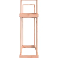 vidaXL Haardhoutrek 110x35x108,5 cm massief grenenhout zwart