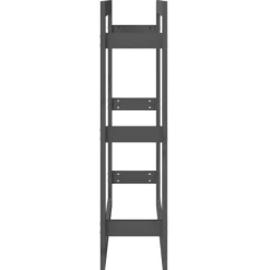 vidaXL Haardhoutrek 80x25x100 cm massief grenenhout grijs