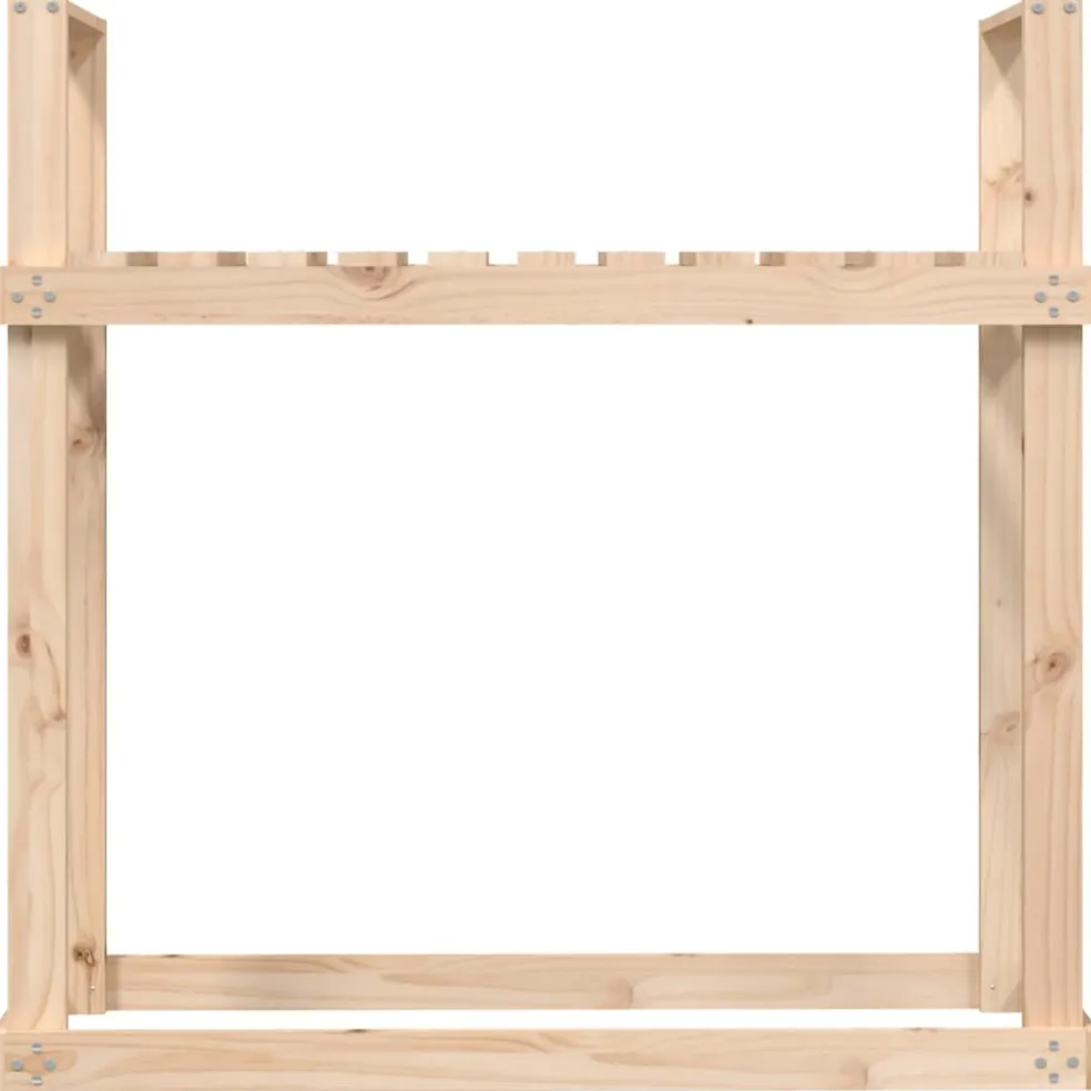 vidaXL Haardhoutrek 110x35x108,5 cm massief grenenhout