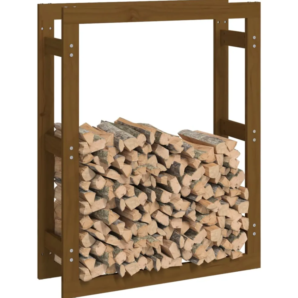 vidaXL Haardhoutrek 108x64,5x109 cm massief grenenhout