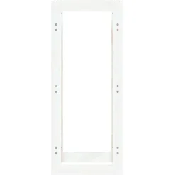 vidaXL Haardhoutrek 41x25x100 cm massief grenenhout wit