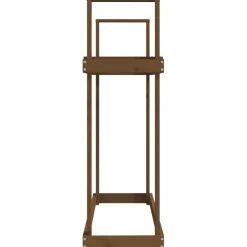 vidaXL Haardhoutrek 110x35x108,5 cm massief grenenhout honingbruin
