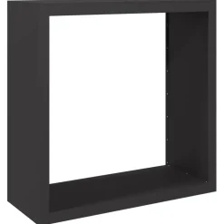 vidaXL Haardhoutrek 100x40x100 cm staal zwart