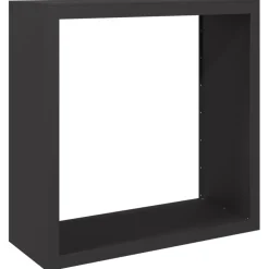 vidaXL Haardhoutrek 100x40x100 cm staal zwart
