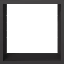 vidaXL Haardhoutrek 100x40x100 cm staal zwart