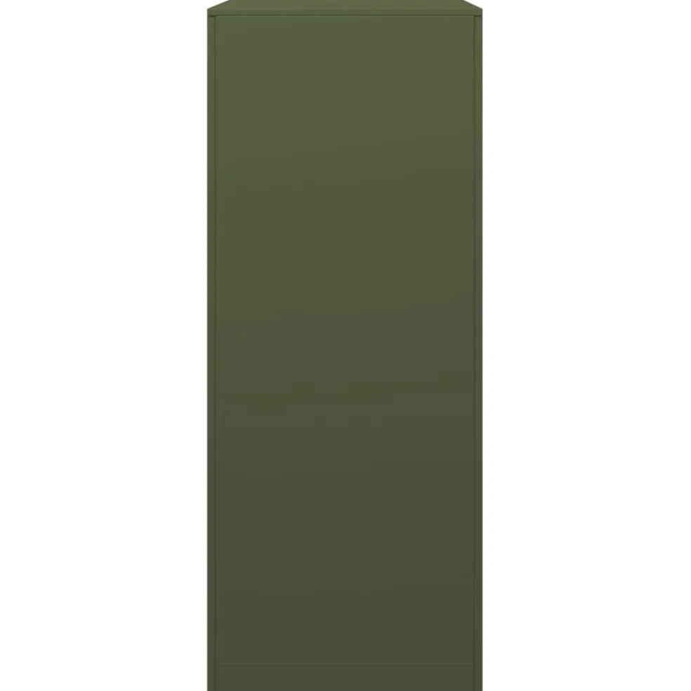 vidaXL Haardhoutrek 100x40x100 cm staal groen