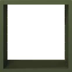 vidaXL Haardhoutrek 100x40x100 cm staal groen