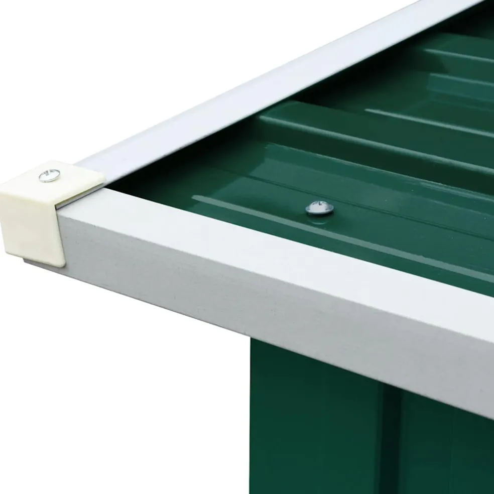 vidaXL Haardhoutschuur 163x83x154 cm gegalvaniseerd staal grijs