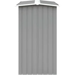 vidaXL Haardhoutschuur 172x91x154 cm gegalvaniseerd staal grijs
