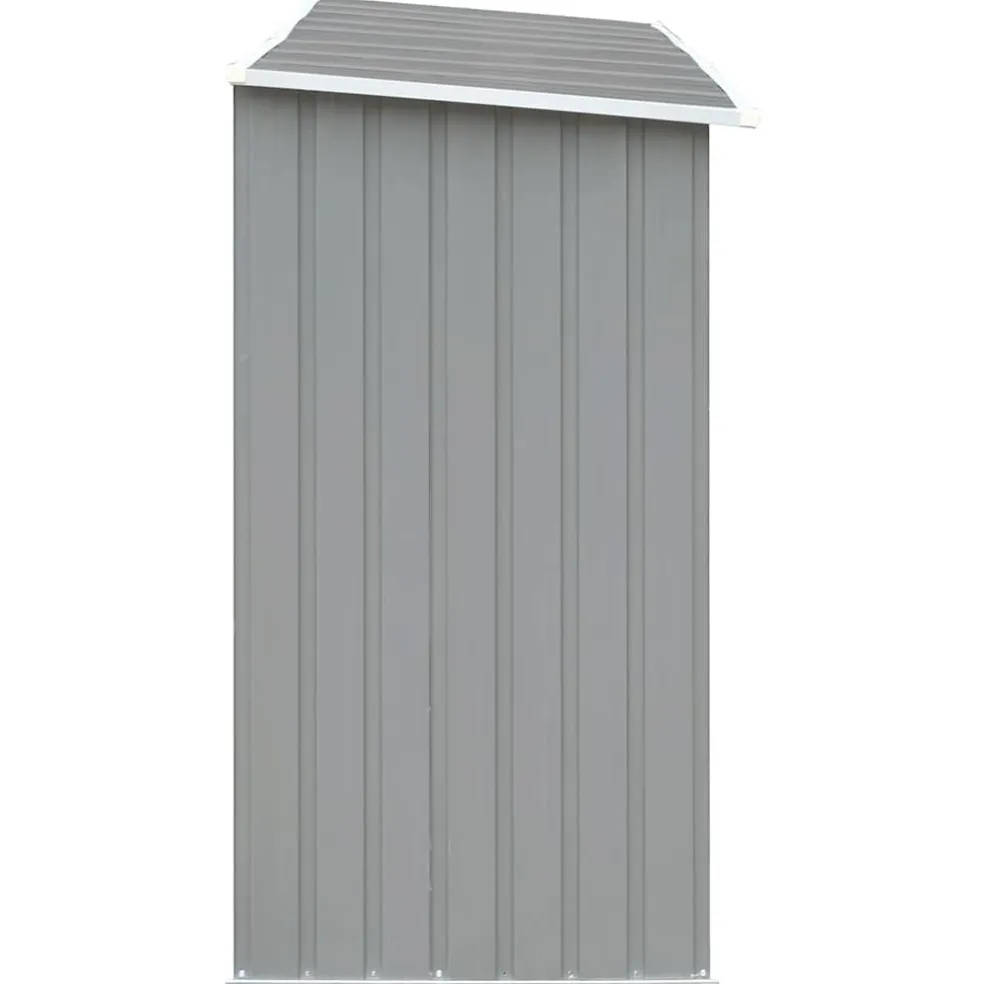 vidaXL Haardhoutschuur 172x91x154 cm gegalvaniseerd staal bruin