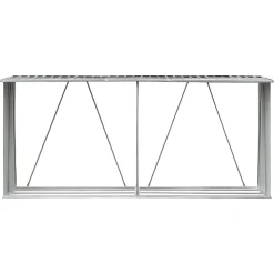 vidaXL Haardhoutschuur 172x91x154 cm gegalvaniseerd staal bruin