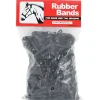 vidaXL Haarelastiekjes paard 500 st silicone zwart