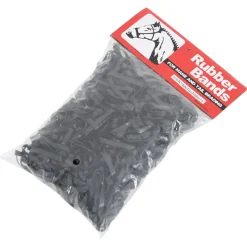 vidaXL Haarelastiekjes paard 500 st silicone zwart