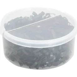 vidaXL Haarelastiekjes paard 500 st silicone zwart