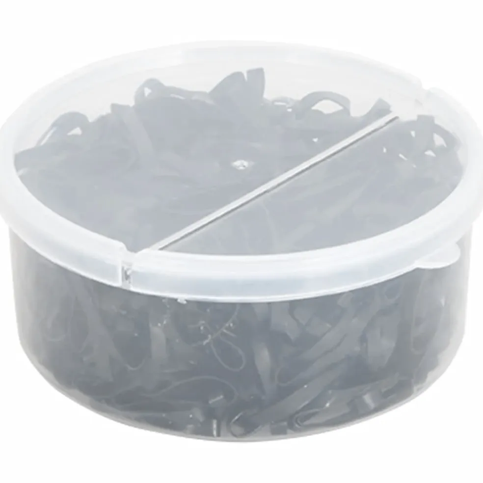 vidaXL Haarelastiekjes paard 500 st silicone zwart