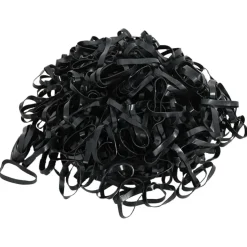 vidaXL Haarelastiekjes paard 500 st silicone zwart