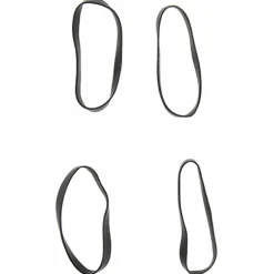 vidaXL Haarelastiekjes paard 500 st silicone zwart