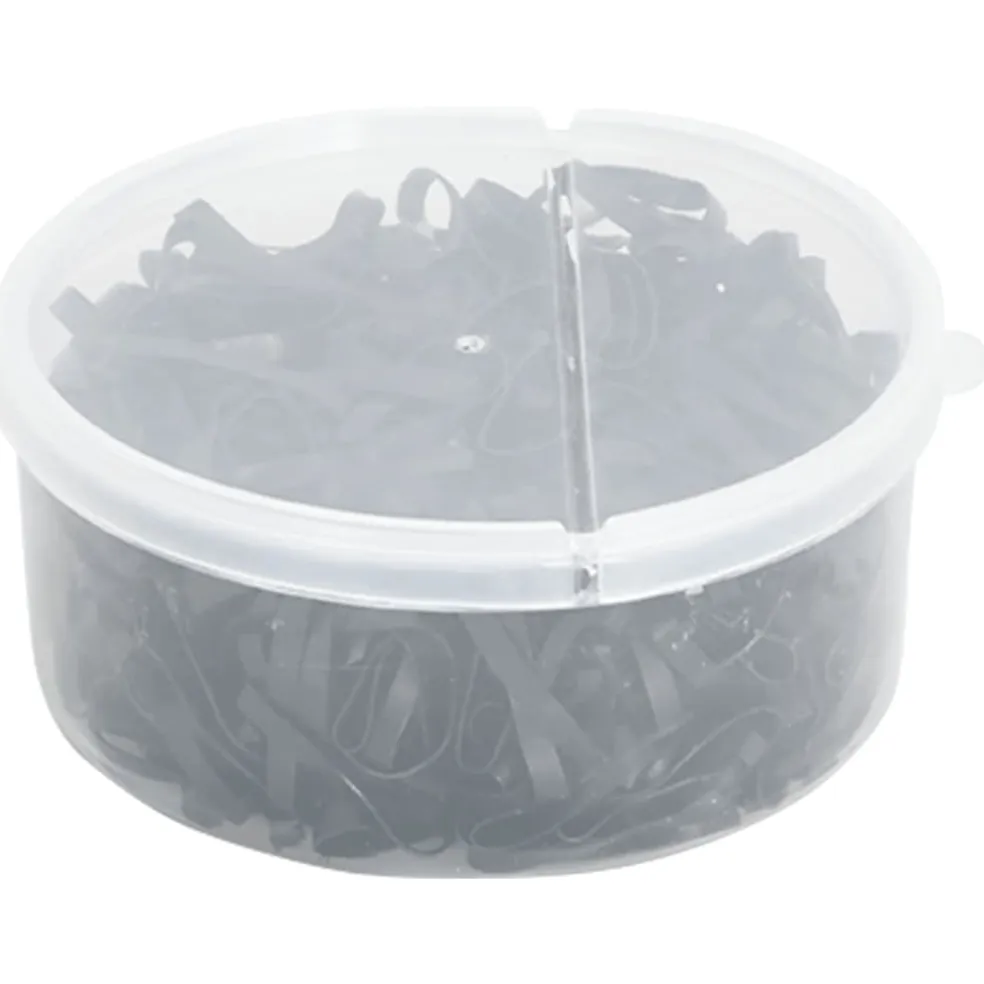 vidaXL Haarelastiekjes paard 500 st silicone zwart