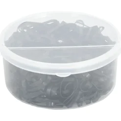 vidaXL Haarelastiekjes paard 500 st silicone zwart