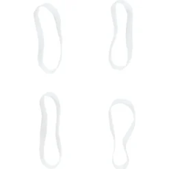 vidaXL Haarelastiekjes paard 2500 st silicone wit