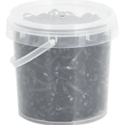 vidaXL Haarelastiekjes paard 1500 st silicone zwart