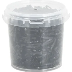 vidaXL Haarelastiekjes paard 1500 st silicone zwart