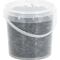 vidaXL Haarelastiekjes paard 1500 st silicone zwart