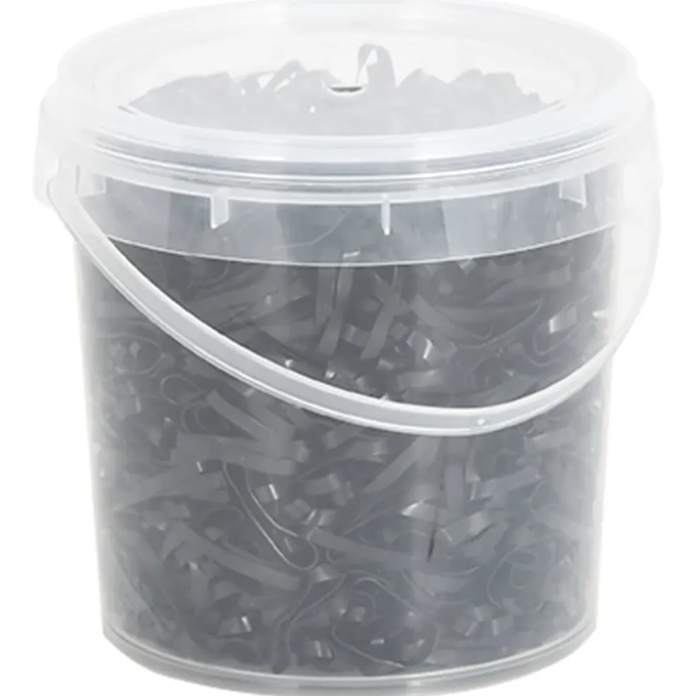 vidaXL Haarelastiekjes paard 1500 st silicone zwart