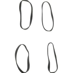 vidaXL Haarelastiekjes paard 1500 st silicone zwart