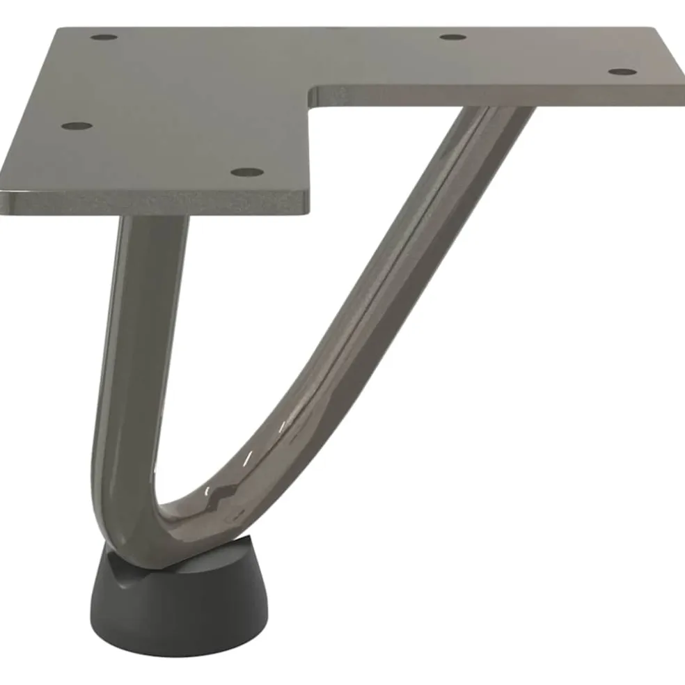 vidaXL Haarnadelpoten voor Salontafel 4 st 10 cm massief staal naturel