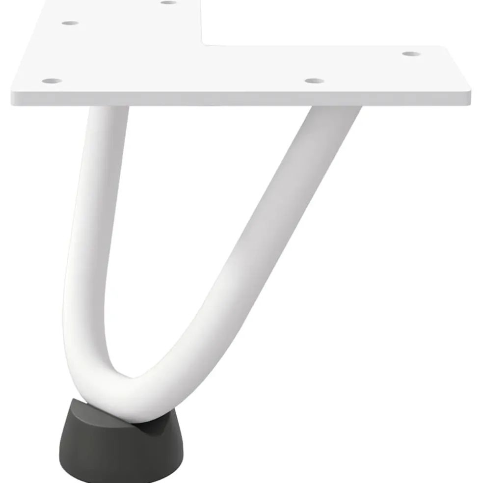 vidaXL Haarnadelpoten voor Salontafel 4 st 10 cm massief staal wit