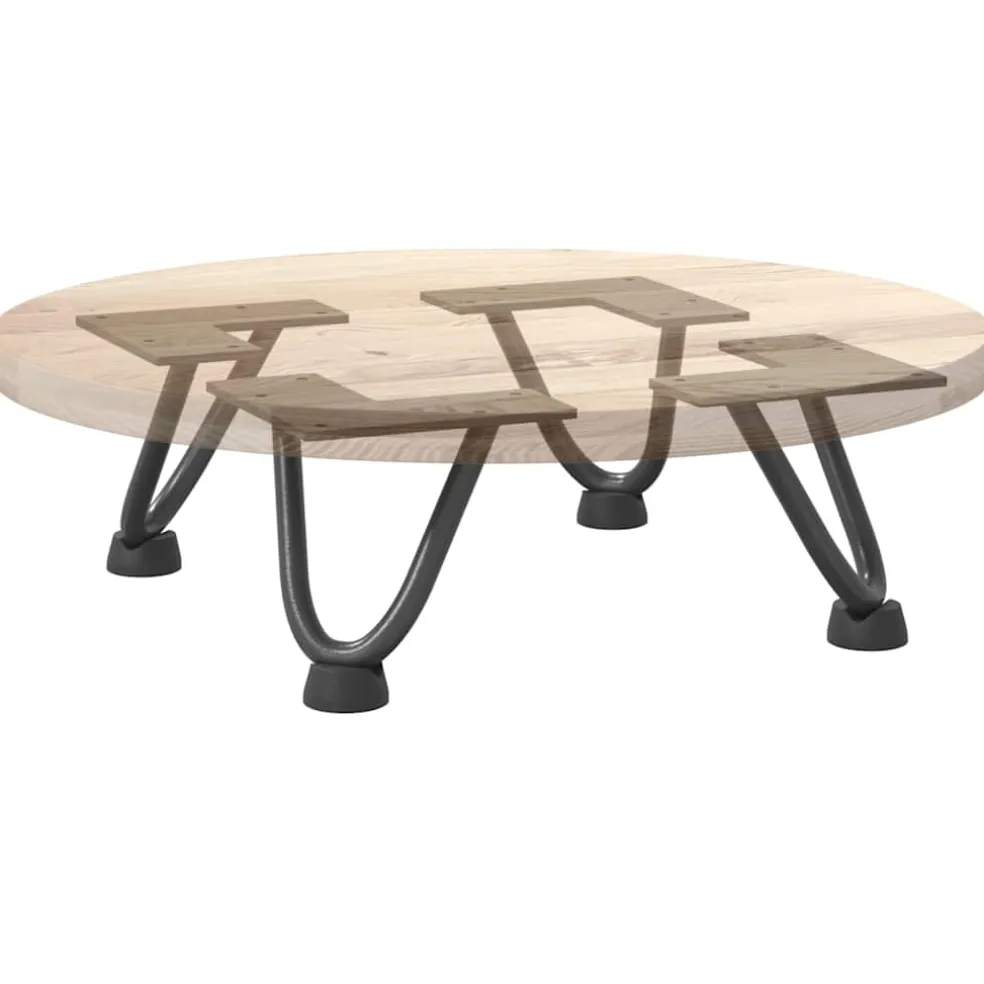 vidaXL Haarnadelpoten voor Salontafel 4 st 10 cm antracietkleurig