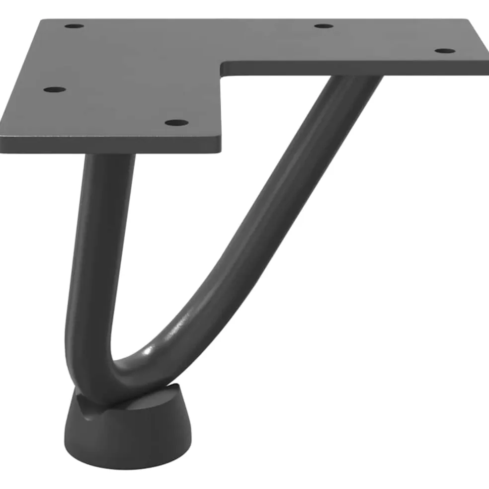 vidaXL Haarnadelpoten voor Salontafel 4 st 10 cm antracietkleurig