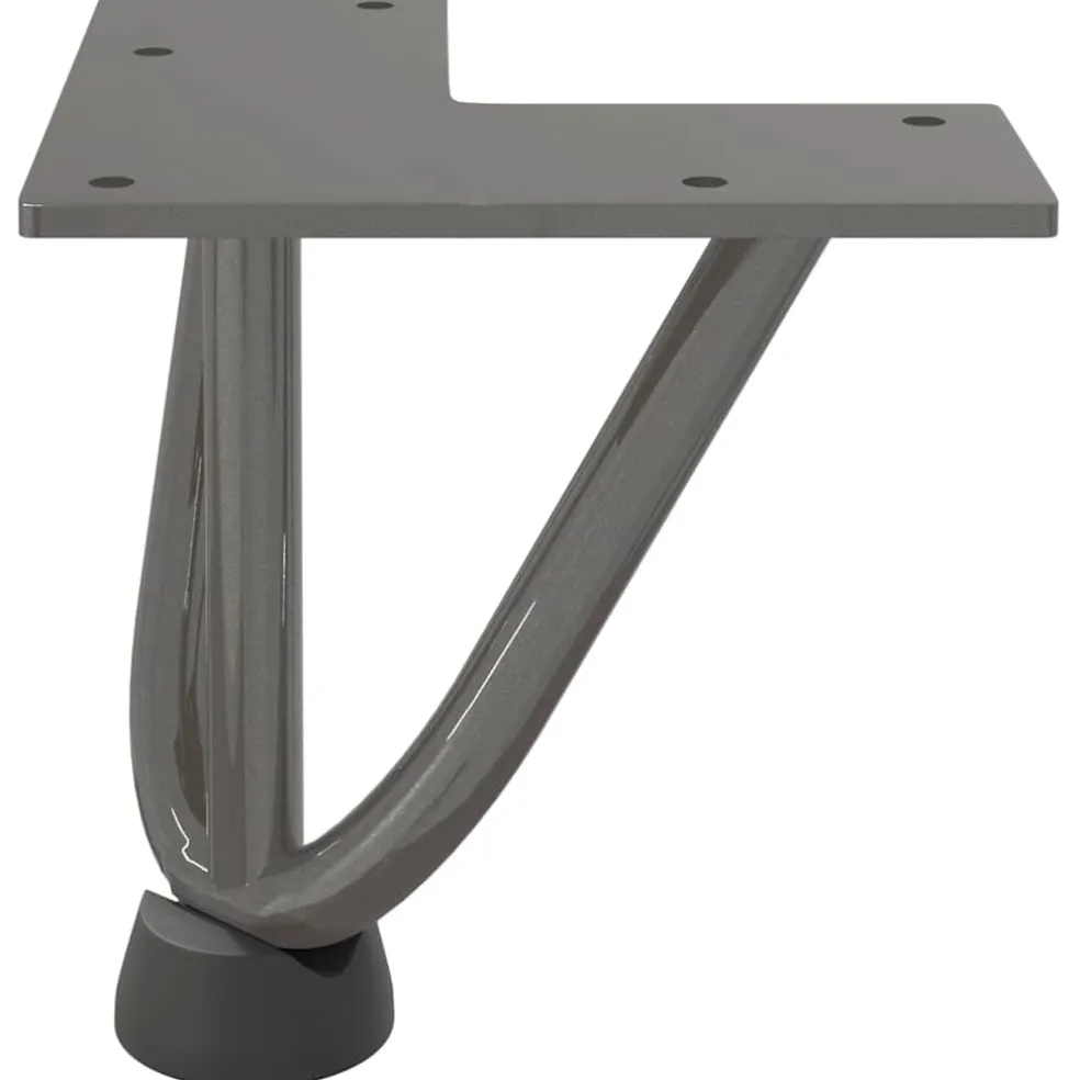 vidaXL Haarnadelpoten voor Salontafel 4 st 10 cm massief staal naturel