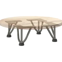 vidaXL Haarnadelpoten voor Salontafel 4 st 10 cm massief staal naturel