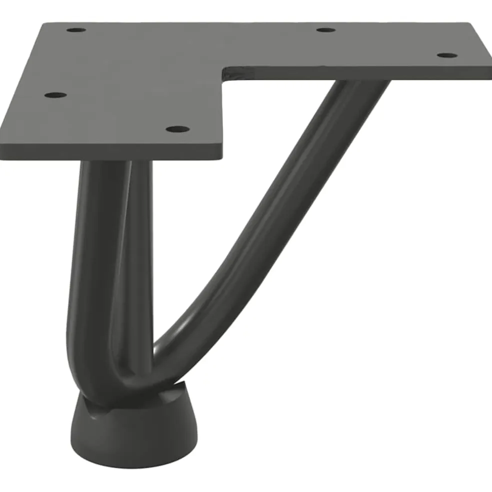 vidaXL Haarnadelpoten voor Salontafel 4 st 10 cm antracietkleurig