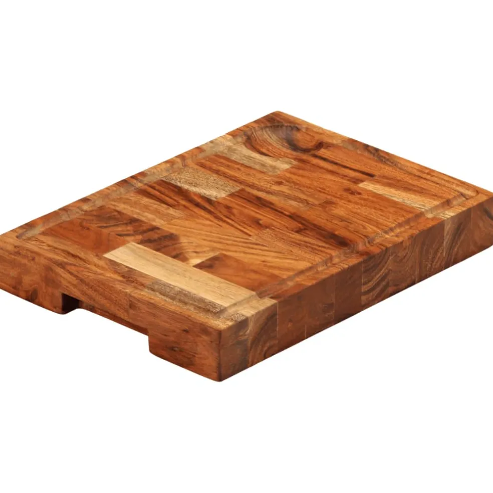 vidaXL Hakblok 30x21x4 cm massief acaciahout