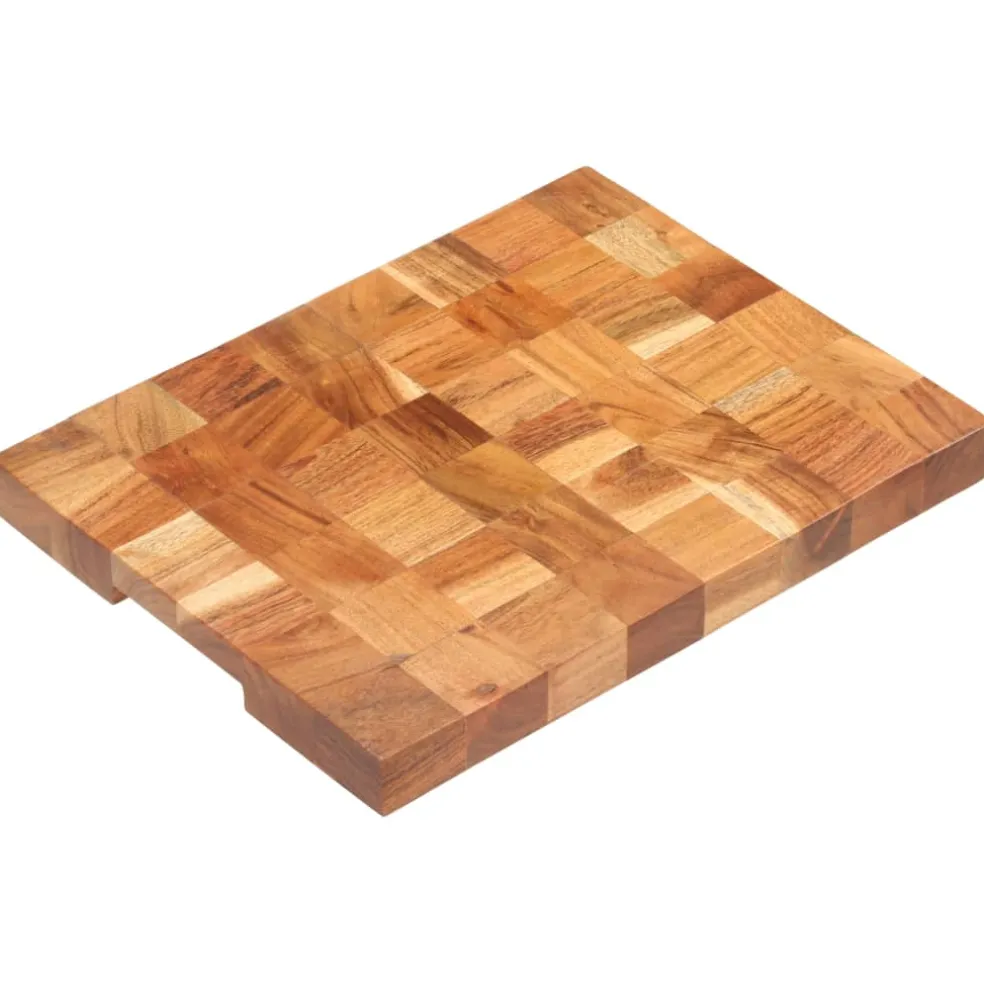 vidaXL Hakblok 30x21x4 cm massief acaciahout