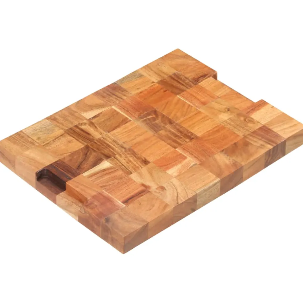 vidaXL Hakblok 30x21x4 cm massief acaciahout