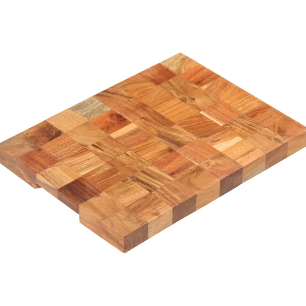 vidaXL Hakblok 30x21x4 cm massief acaciahout