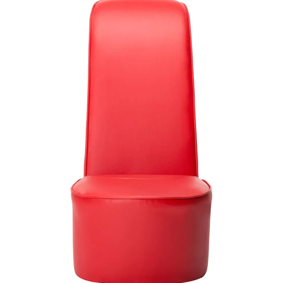 vidaXL Hakstoel kunstleer rood